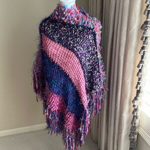 Handmade SPECTACULAR Mommy (and Me—see other post in closet) matching Ponchos!